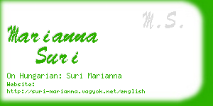 marianna suri business card